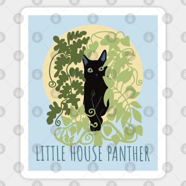 Little House Panther Sticker by Janpaints